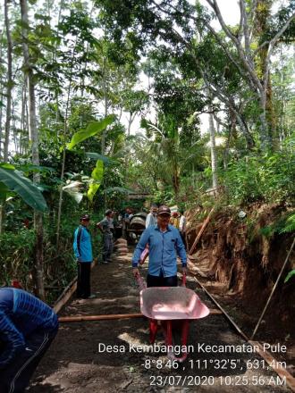 KEGIATAN PEMBANGUNAN INSFRASTUKTUR RABAT JALAN PEMUKIMAN